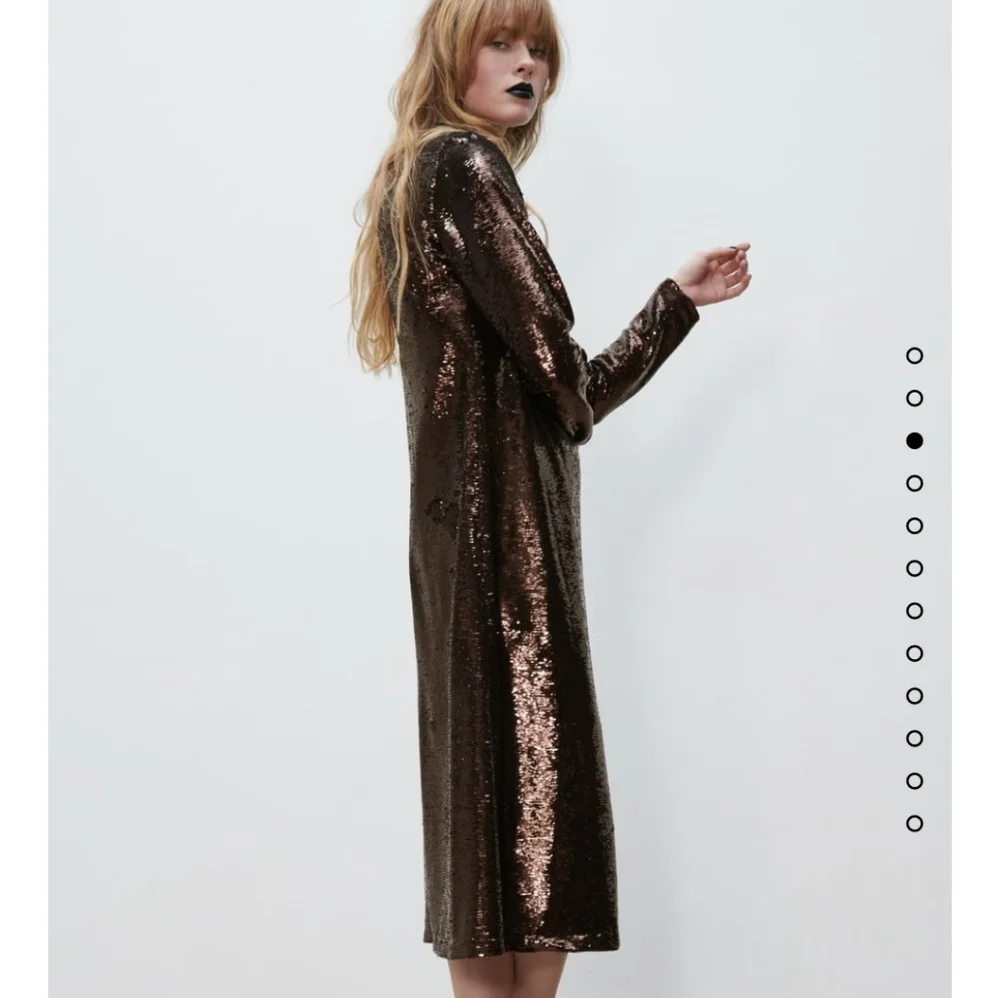 ZARA SEQUIN KNIT DRESS Bloggers favorite - Picture 7 of 13
